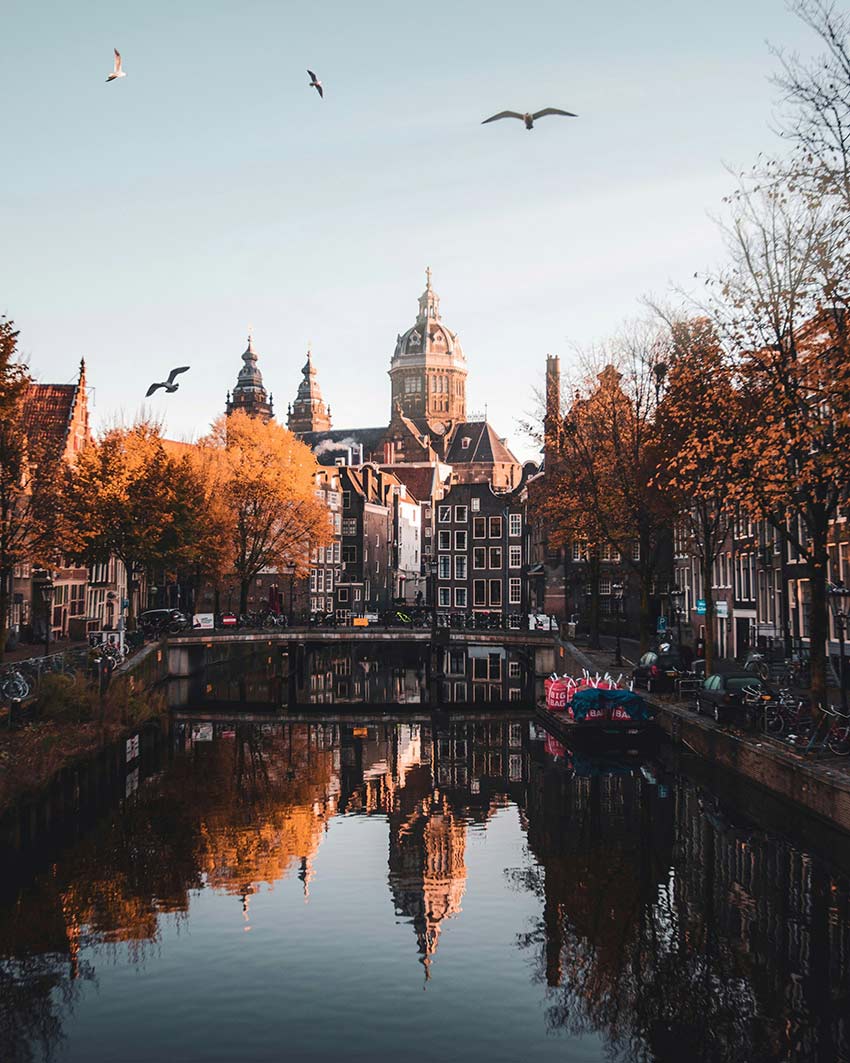 Amsterdam grachten najaar